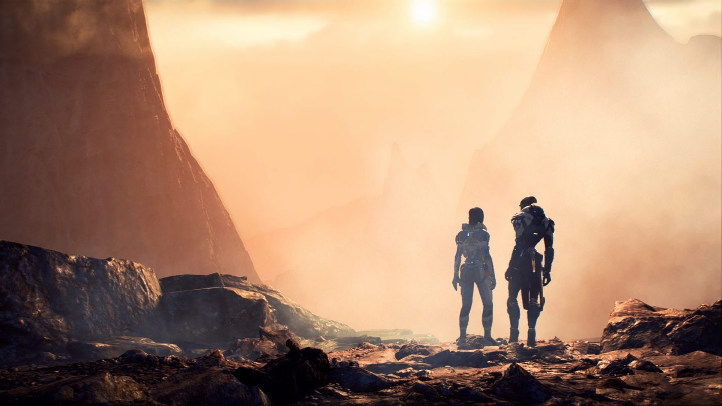 Vackra vyer i Mass Effect Andromeda.